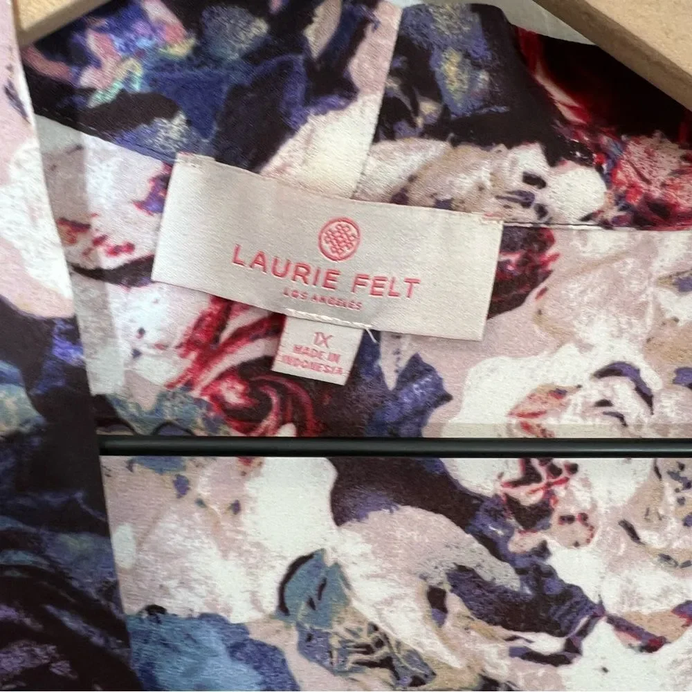 NWOT Laurie Felt Open Front Printed Kimono | Size 1X